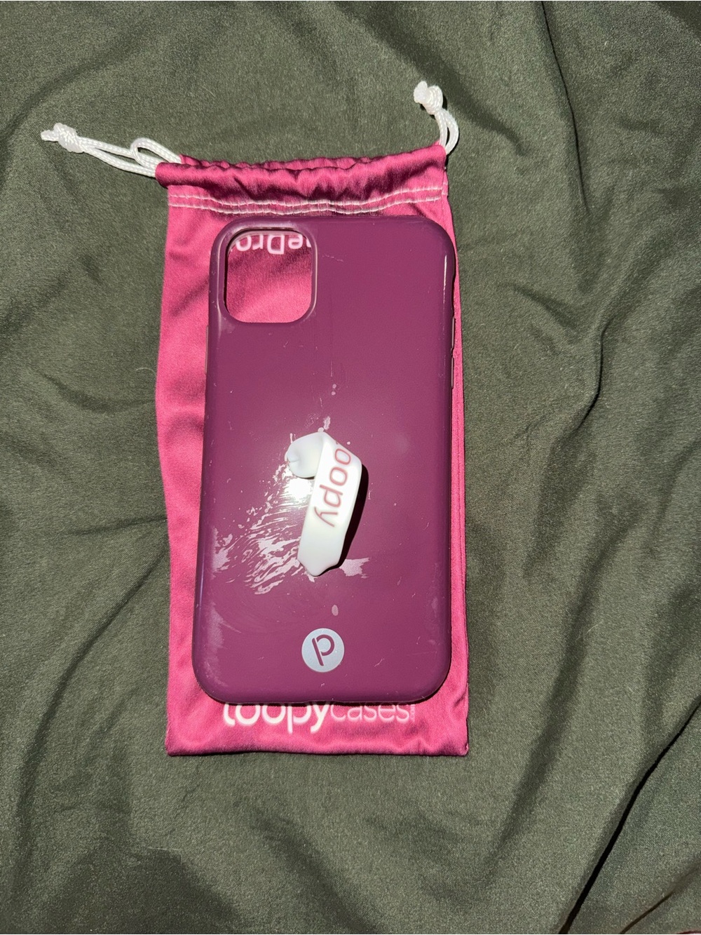Loopy Case Plum/Pink Phone Case with Loop Grip